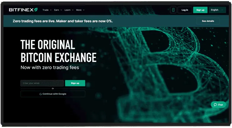Bitfinex Screenshot